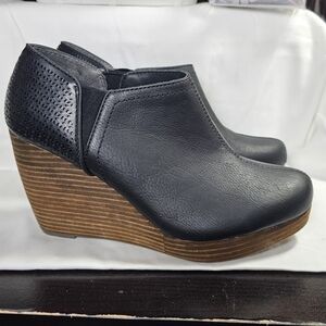 Dr. Scholl's Black Wedge Booties